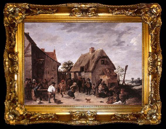 framed  TENIERS, David the Younger Flemish Kermess kh, ta009-2